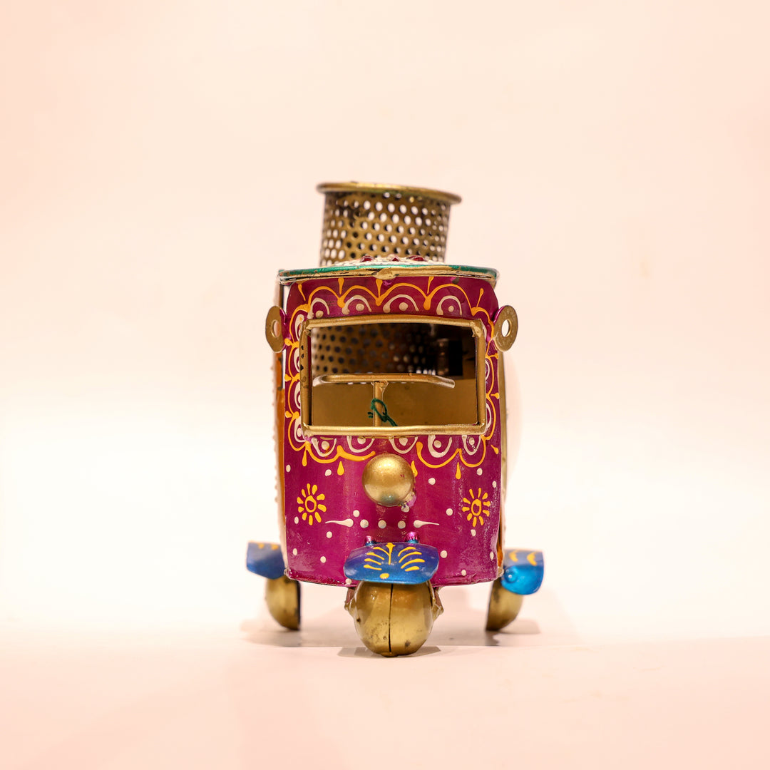 Auto Rickshaw Clock with Pen Holder