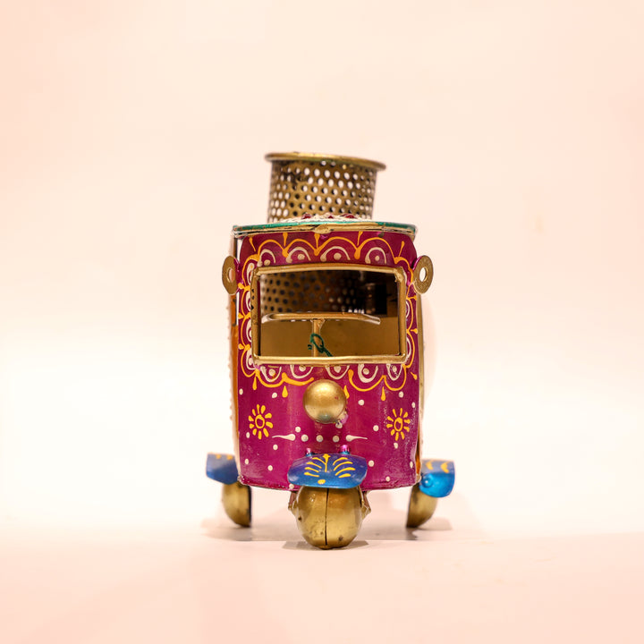 Auto Rickshaw Clock with Pen Holder