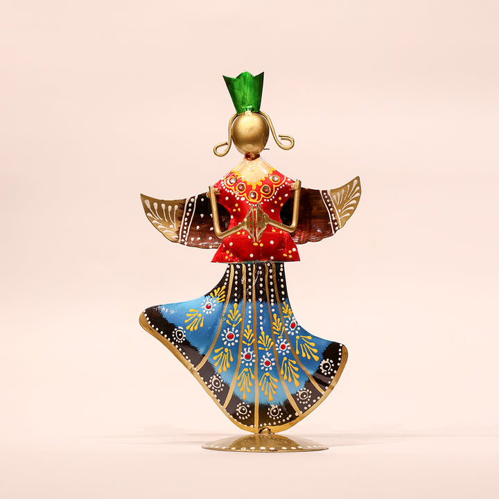 10.5" Bubber Handicraft Decor – Vibrant & Artistic Metal Figurine