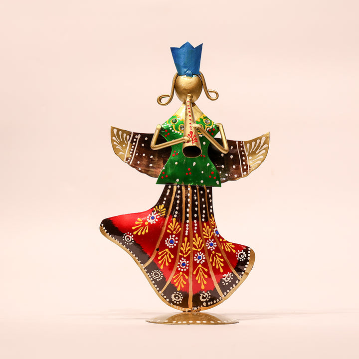 10.5" Bubber Handicraft Decor – Vibrant & Artistic Metal Figurine