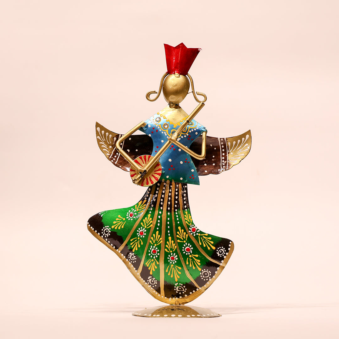 10.5" Bubber Handicraft Decor – Vibrant & Artistic Metal Figurine