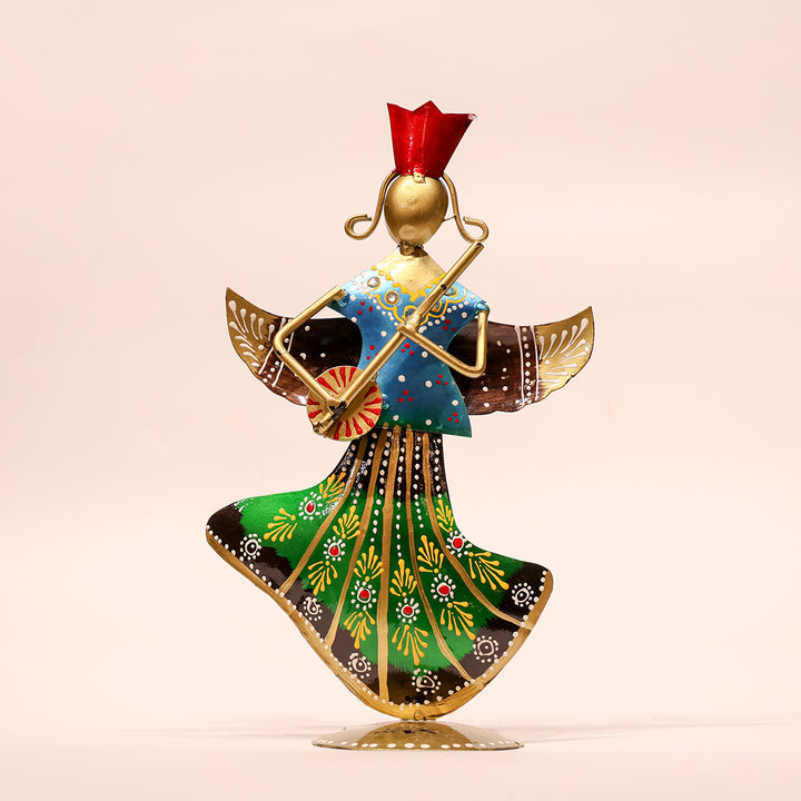 10.5" Bubber Handicraft Decor – Vibrant & Artistic Metal Figurine