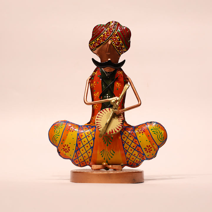 Tribal Rajasthani Sitting Male Musicians Set – 3 Pieces
