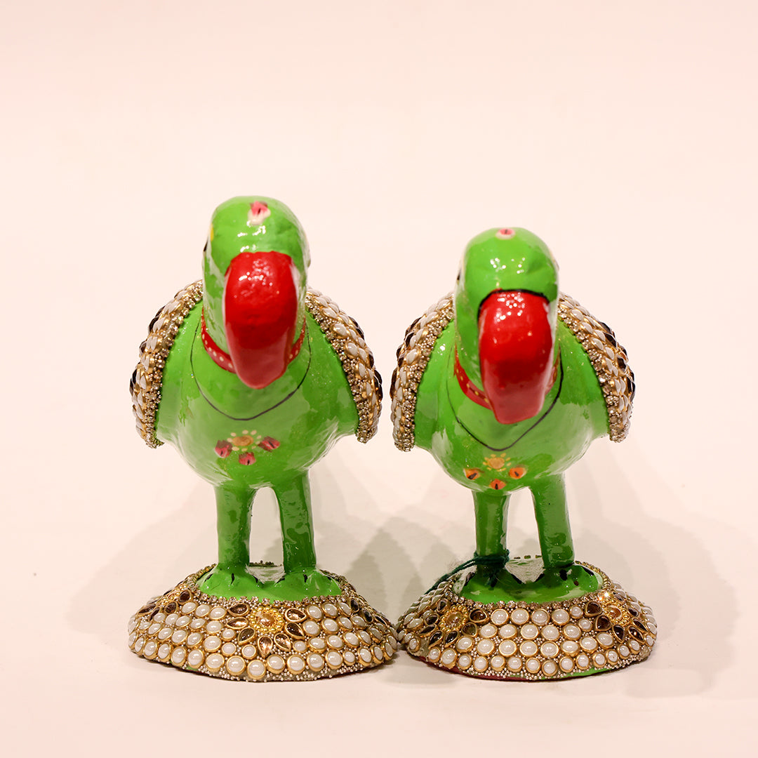 Pair of Decorative Parrot Showpieces