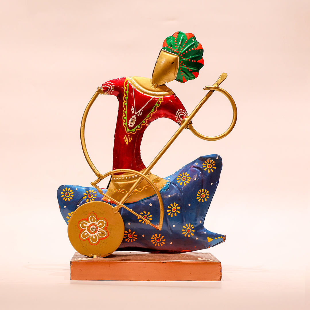 Handpainted Langa Musician Showpiece – Set of 2
