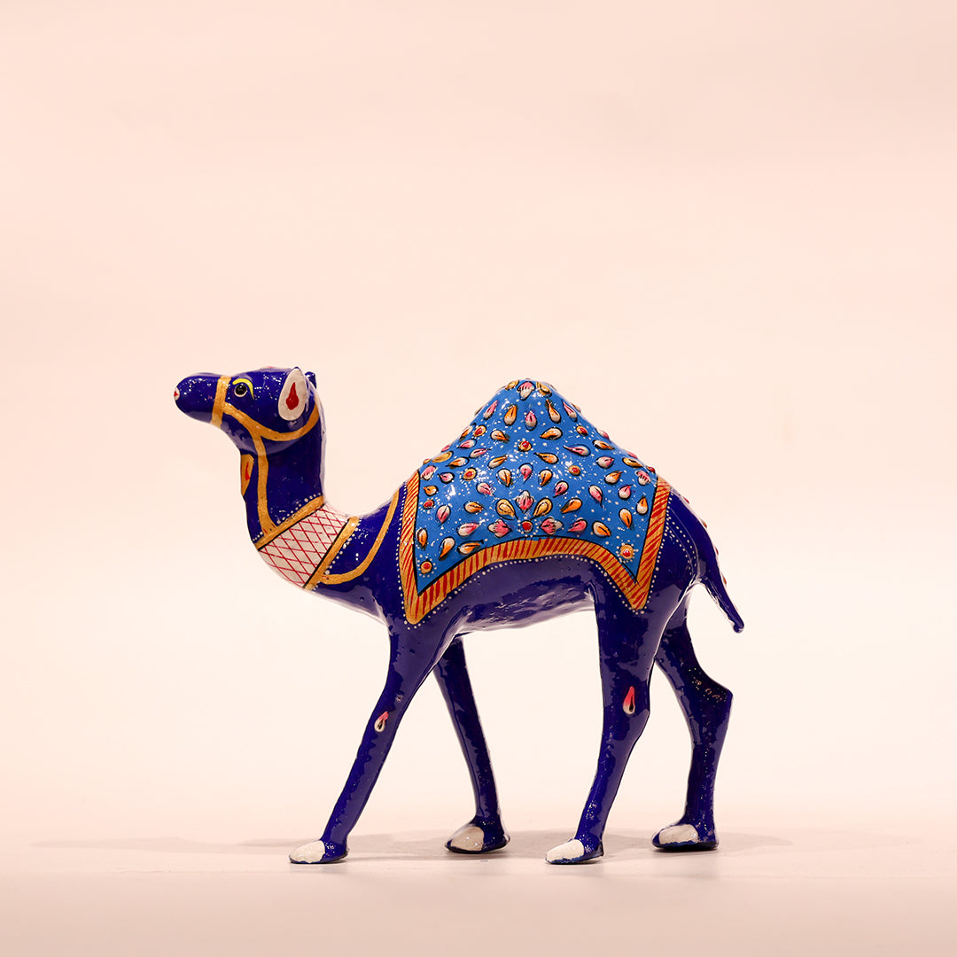 6" Blue Majesty- Unique Camel Sculpture