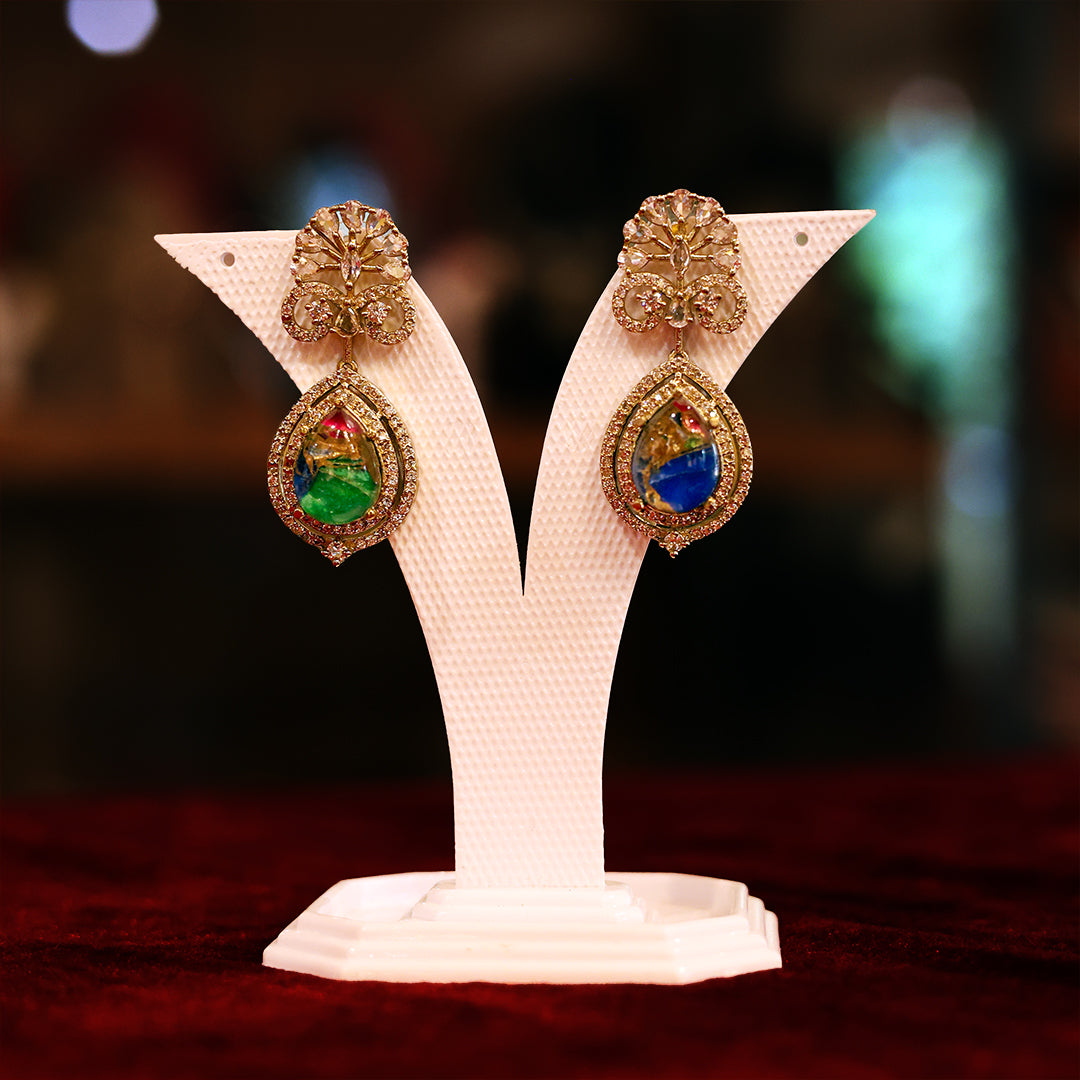 Elegant Pendant Necklace with Matching Earrings