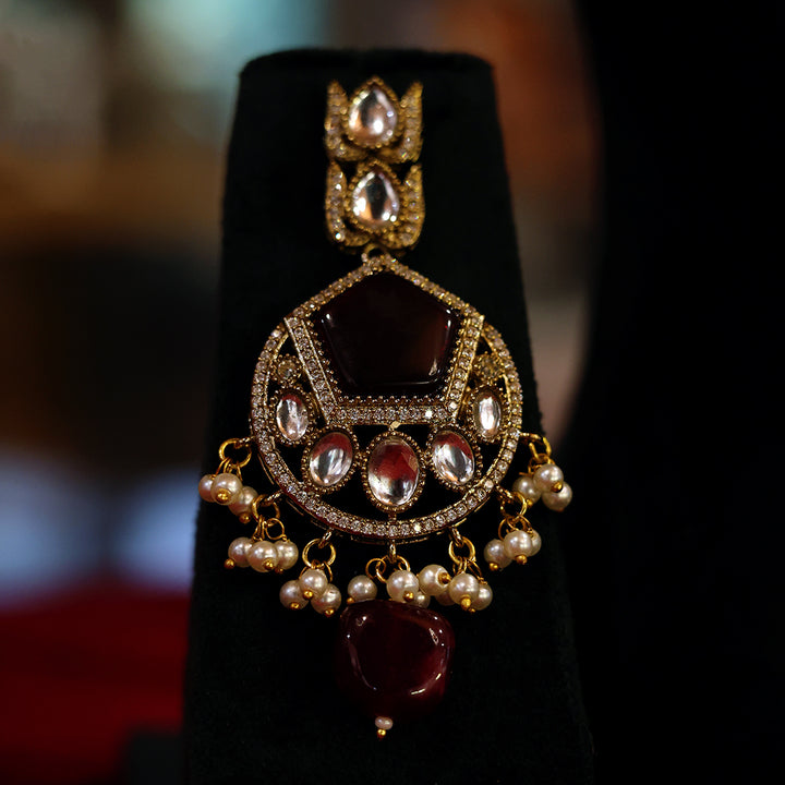 Royal Kundan Bridal Necklace Set with Earrings