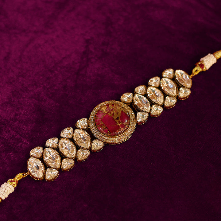 Royal Kundan Choker Necklace with Earrings