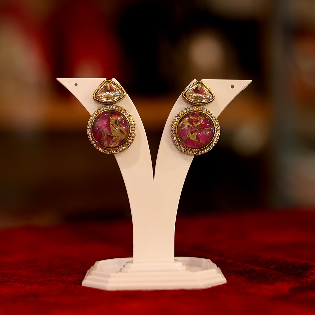 Royal Kundan Choker Necklace with Earrings