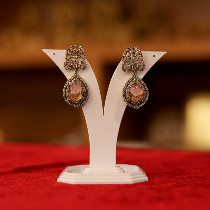 Elegant Designer Pendant Necklace Set with Matching Earrings