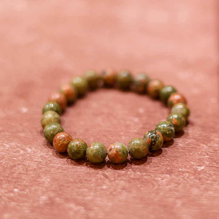 Natural Unakite Bracelet | Balance & Emotional Healing
