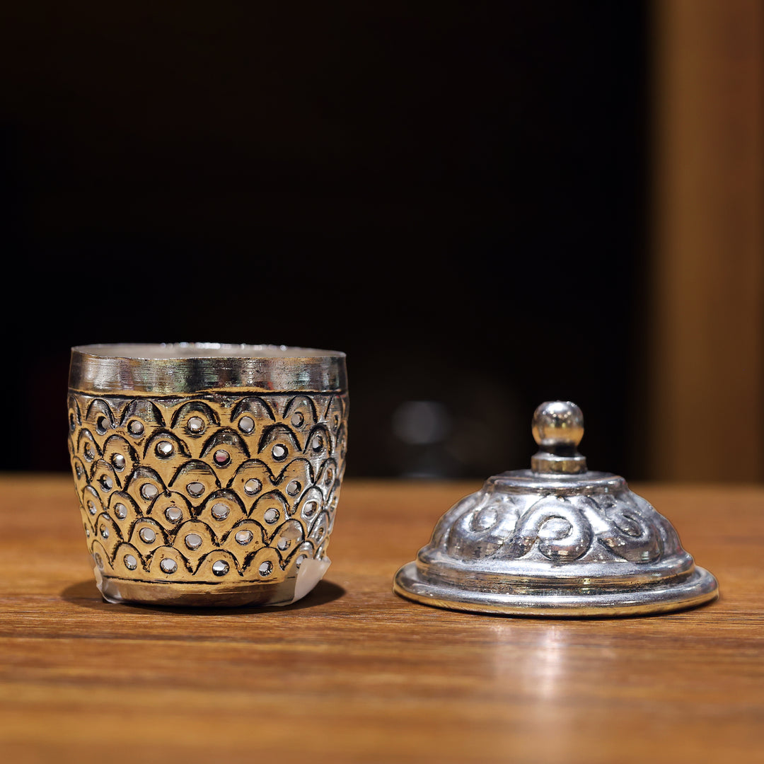 German Silver Mouth Freshener Container