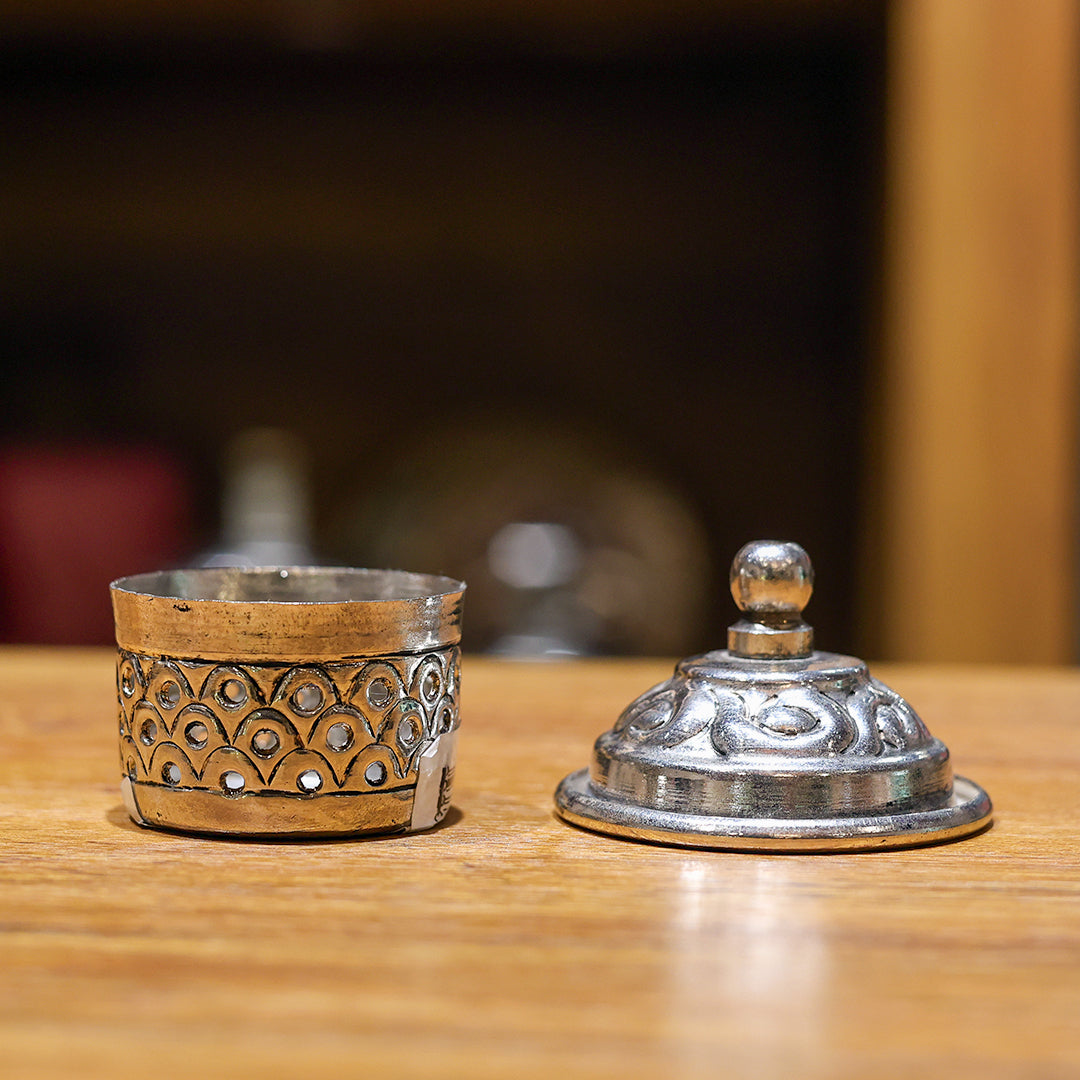 German Silver Mouth Freshener Container