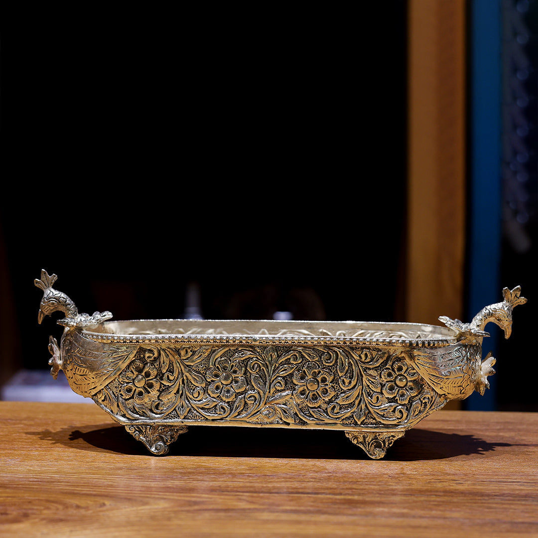 German Silver Rectangle Tray