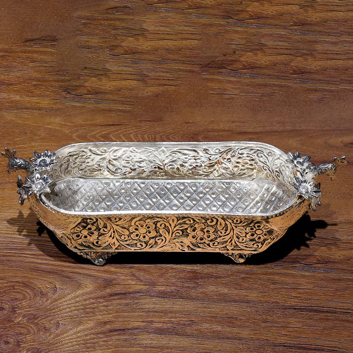 German Silver Rectangle Tray