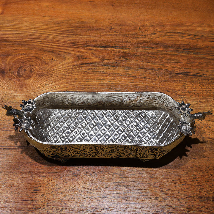 German Silver Rectangle Tray