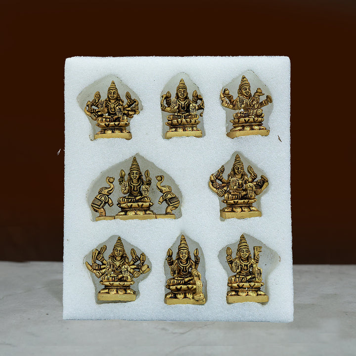 2” Elegant Brass Astalakshmi Super Fine Set