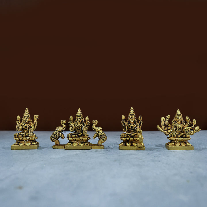 2” Elegant Brass Astalakshmi Super Fine Set