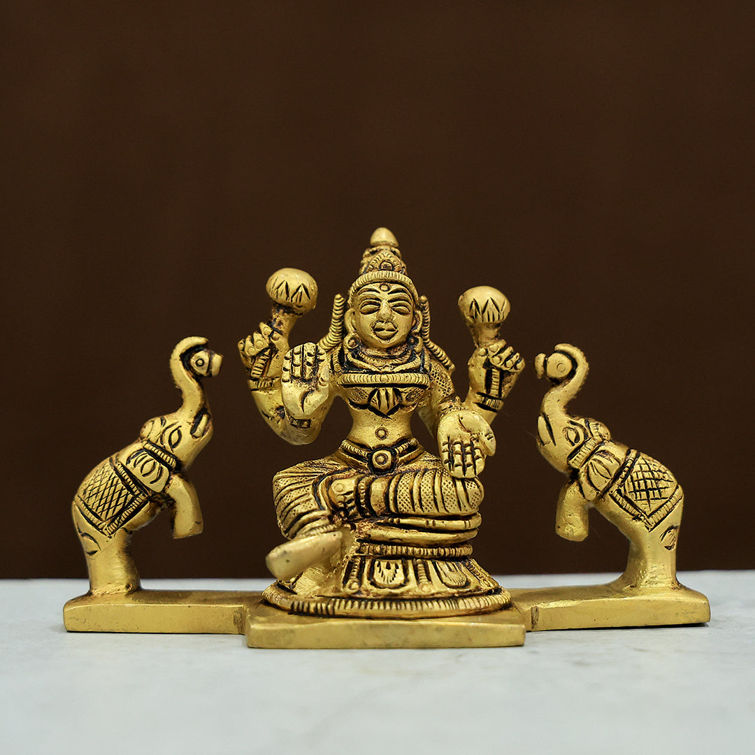 3” கம்பீரமான பித்தளை அஸ்தலட்சுமி சூப்பர் ஃபைன் செட்