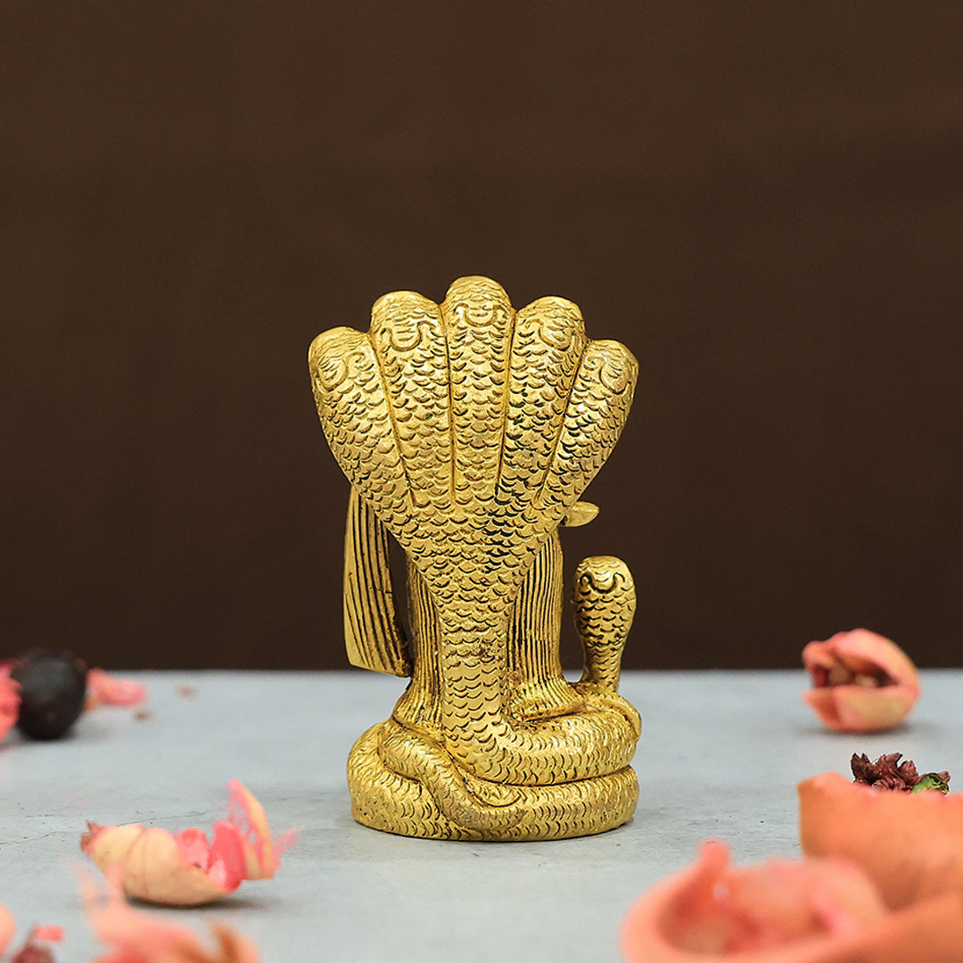 3.8" నాగంతో ఇత్తడి శివన్