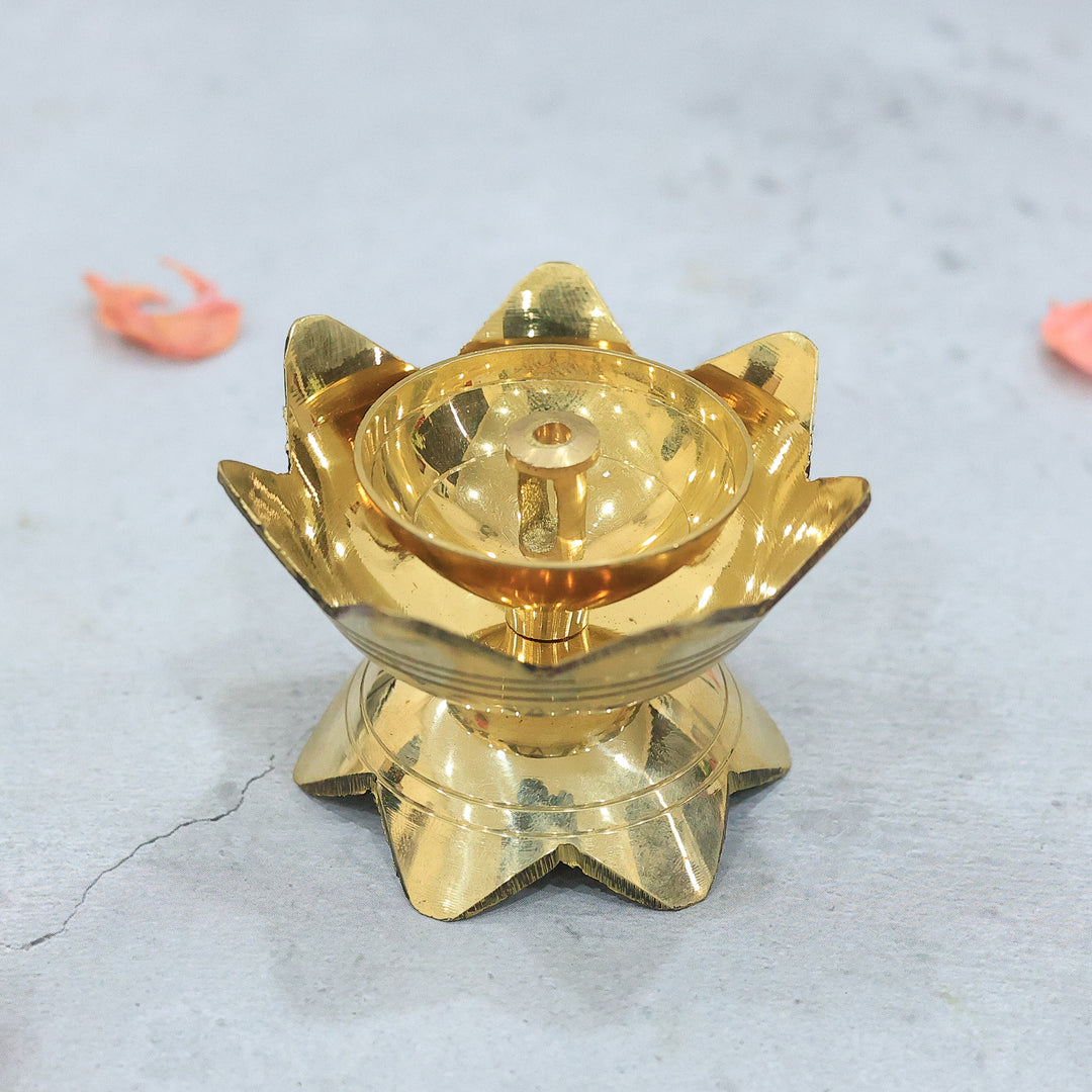 2" Brass Kamal Nanda Deepam