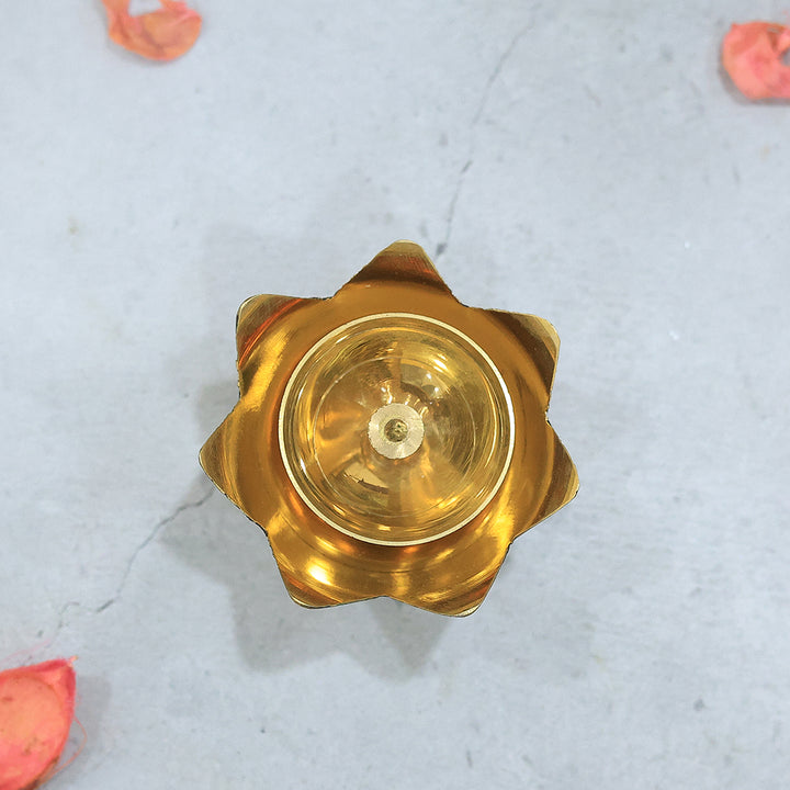 2" Brass Kamal Nanda Deepam