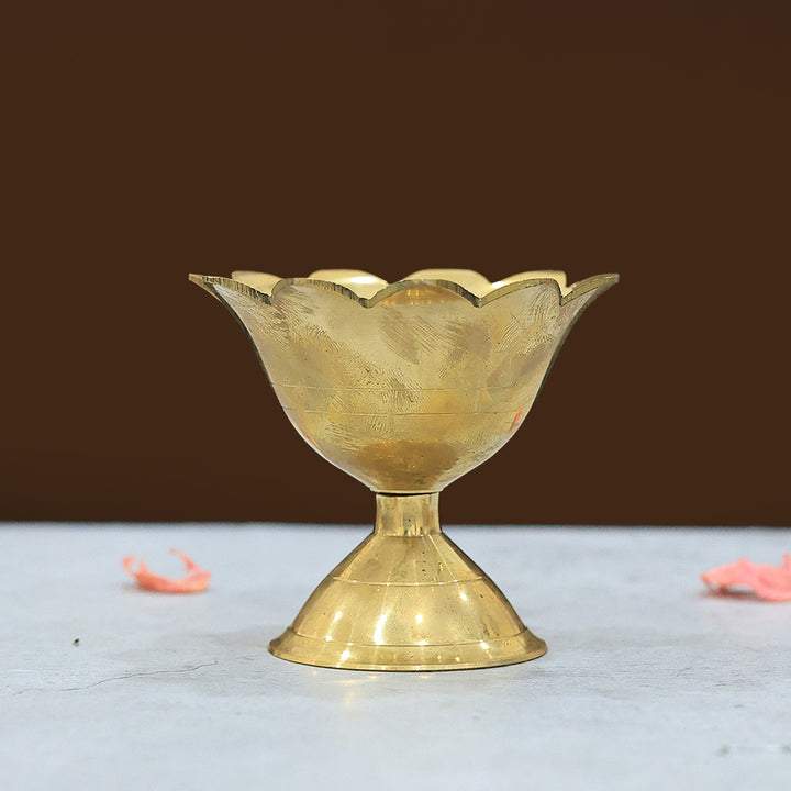 3" Brass Devadas Lamp