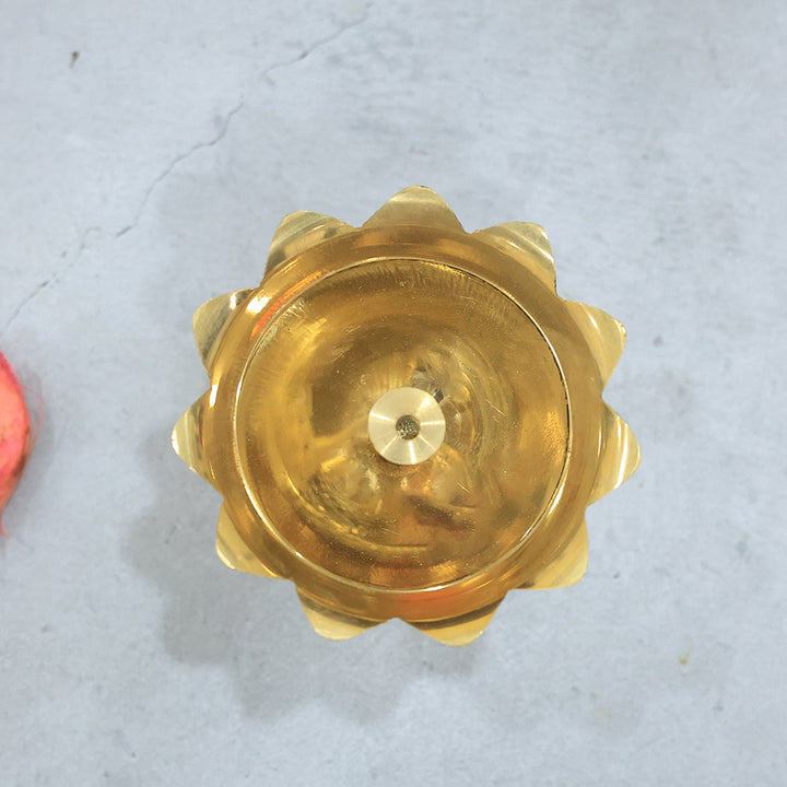 3" Brass Devadas Lamp