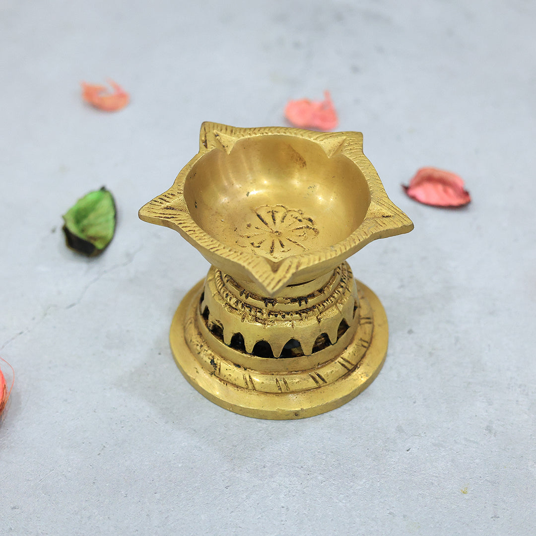 2.5" Brass Deepa - Star Shape