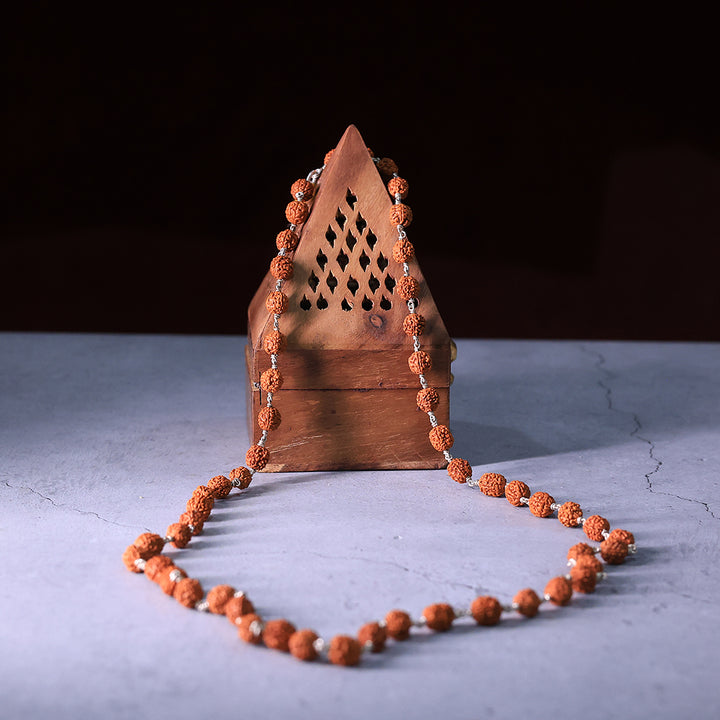 Rudraksha Mala -Silver