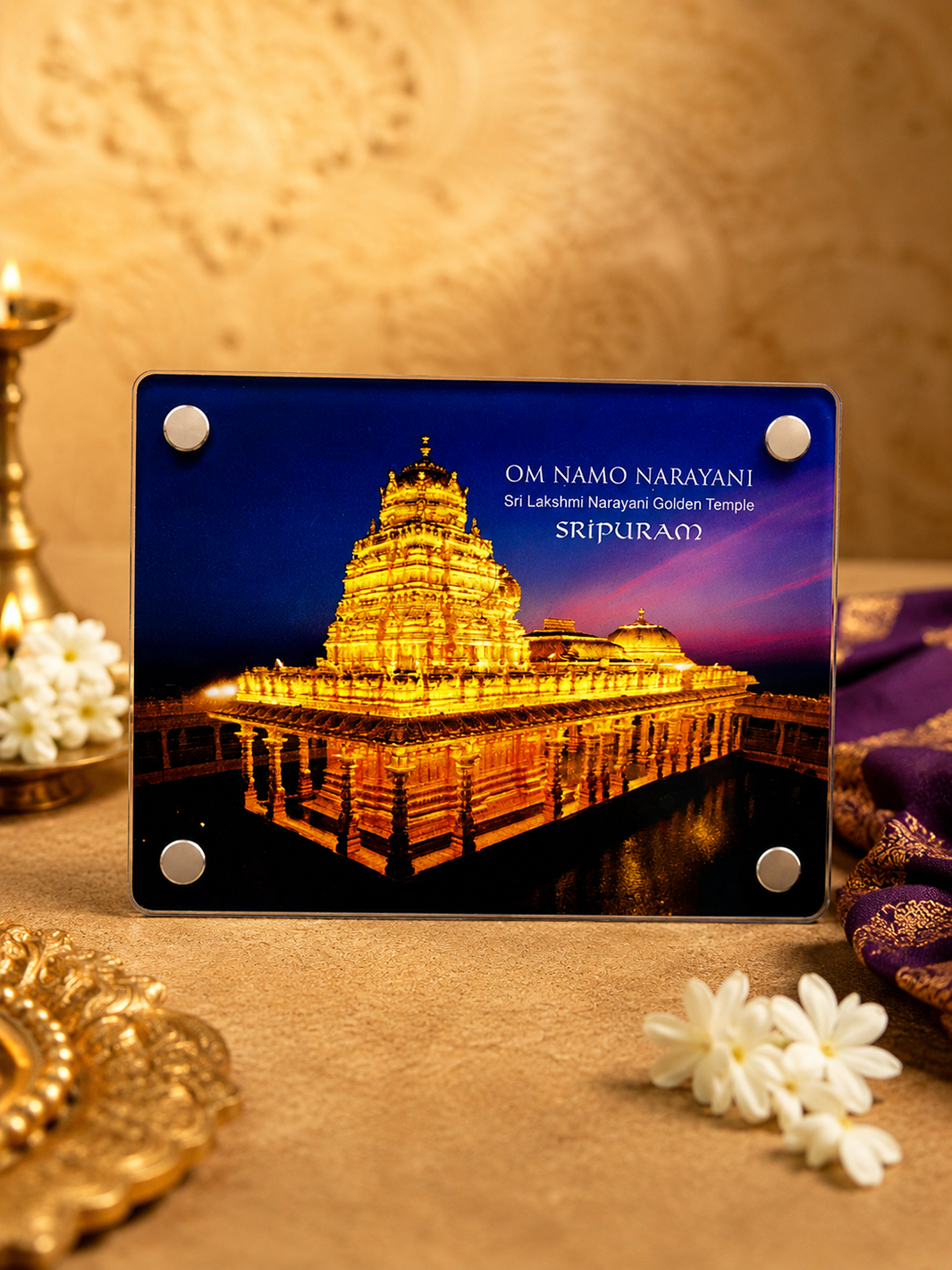 Sripuram Golden Temple Photo Fridge Magnet