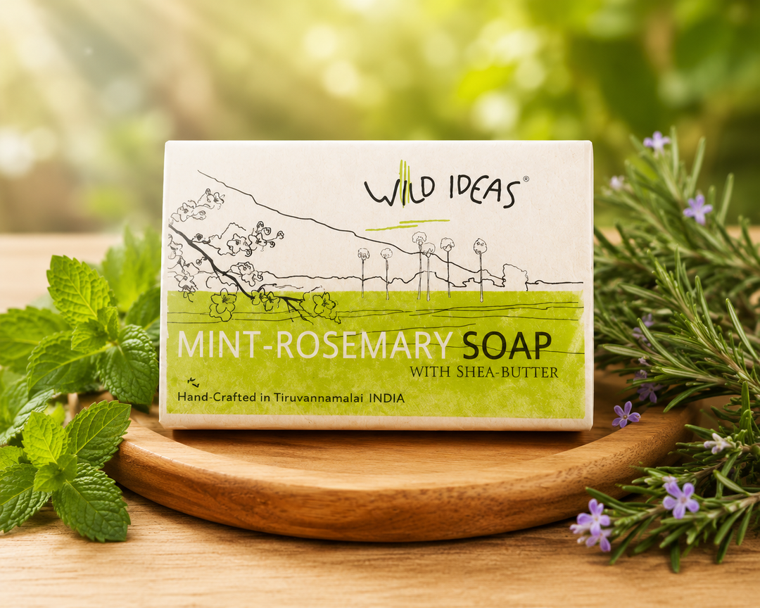 Mint-Rosemary Soap with Shea Butter