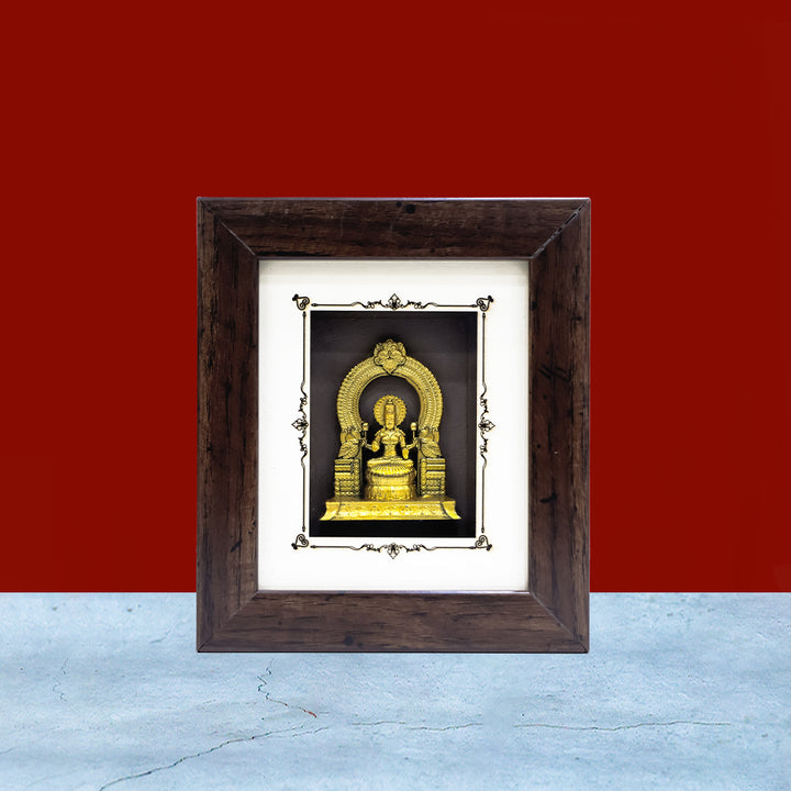 6" Lakshmi with arch Wooden Frame | Divine Grace for Your Home