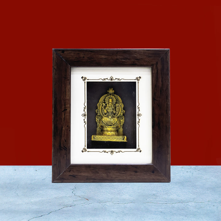 6" Lakshmi Narayani Wooden Frame | Divine Grace for Your Home