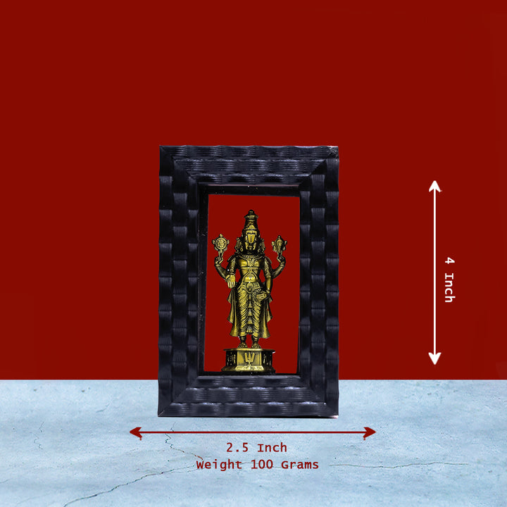 3" Balaji Antique Frame | Divine Blessings for Your Home