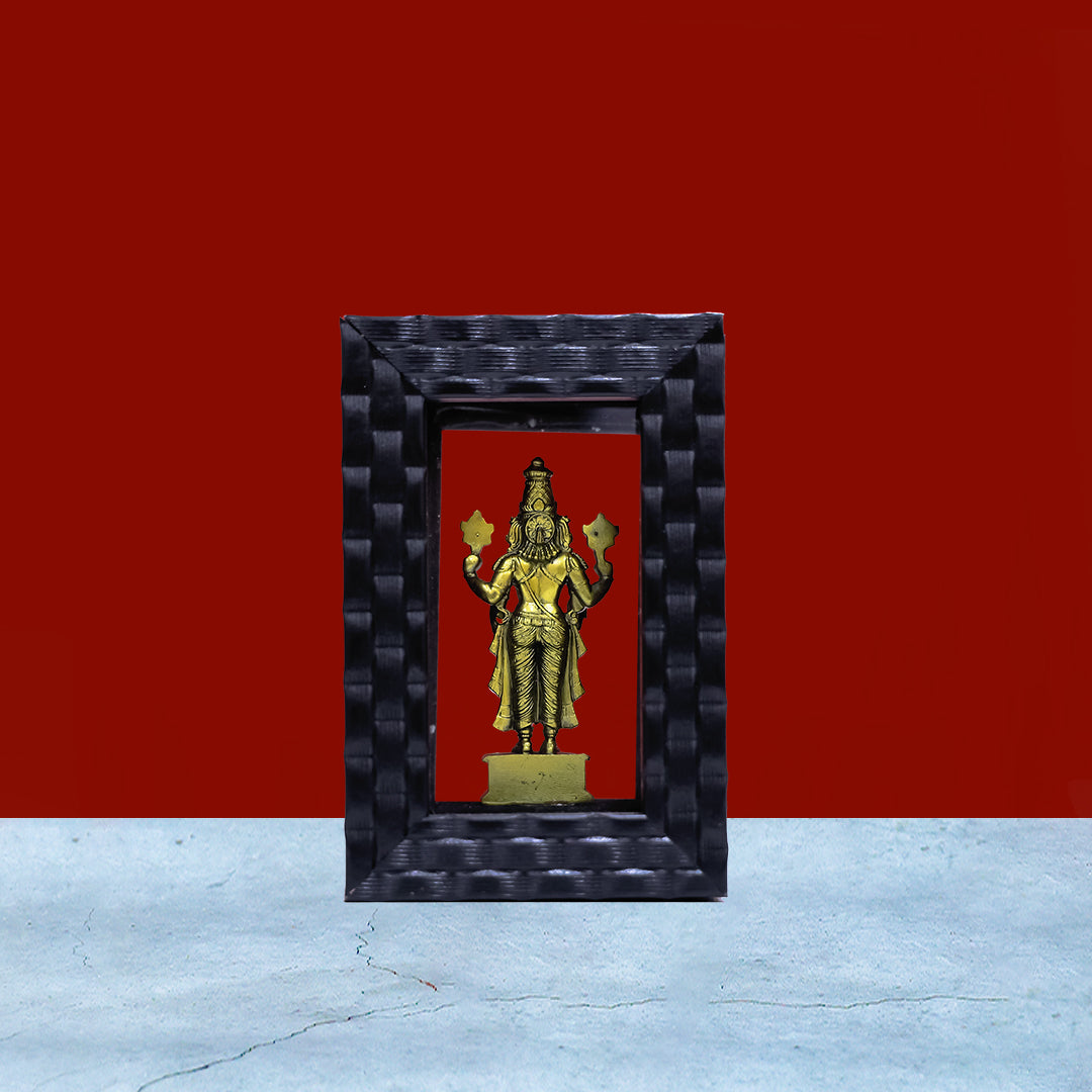 3" Balaji Antique Frame | Divine Blessings for Your Home