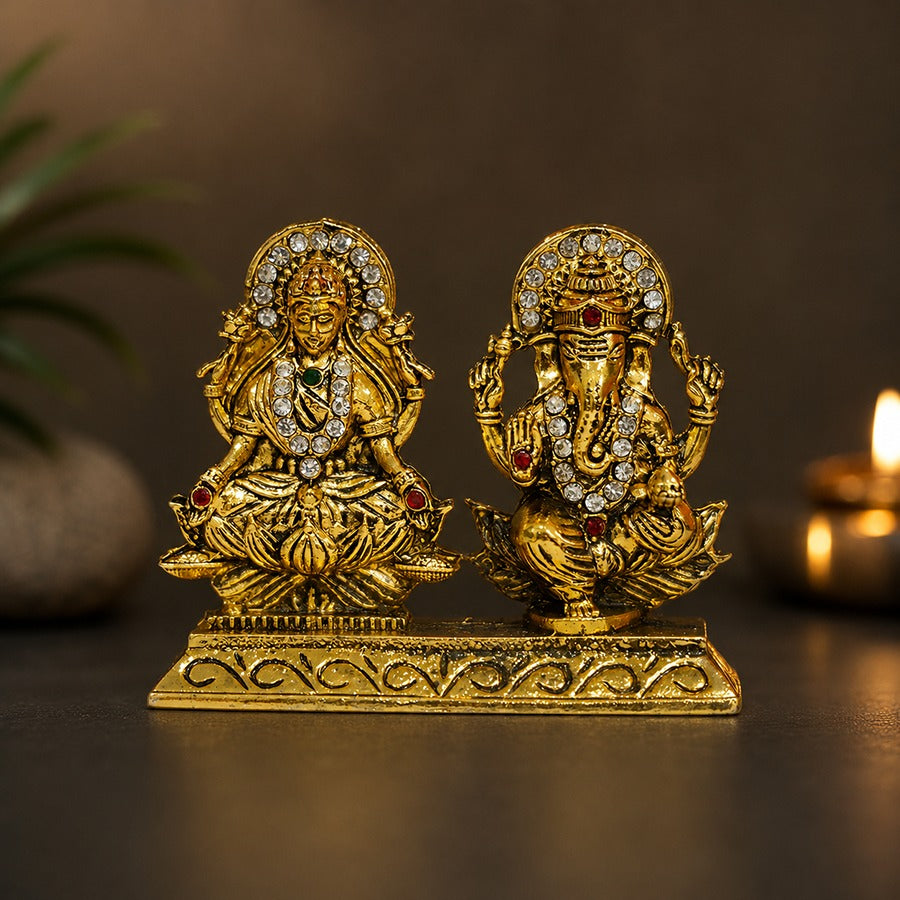 Lakshmi Ganesha Decorative Idol
