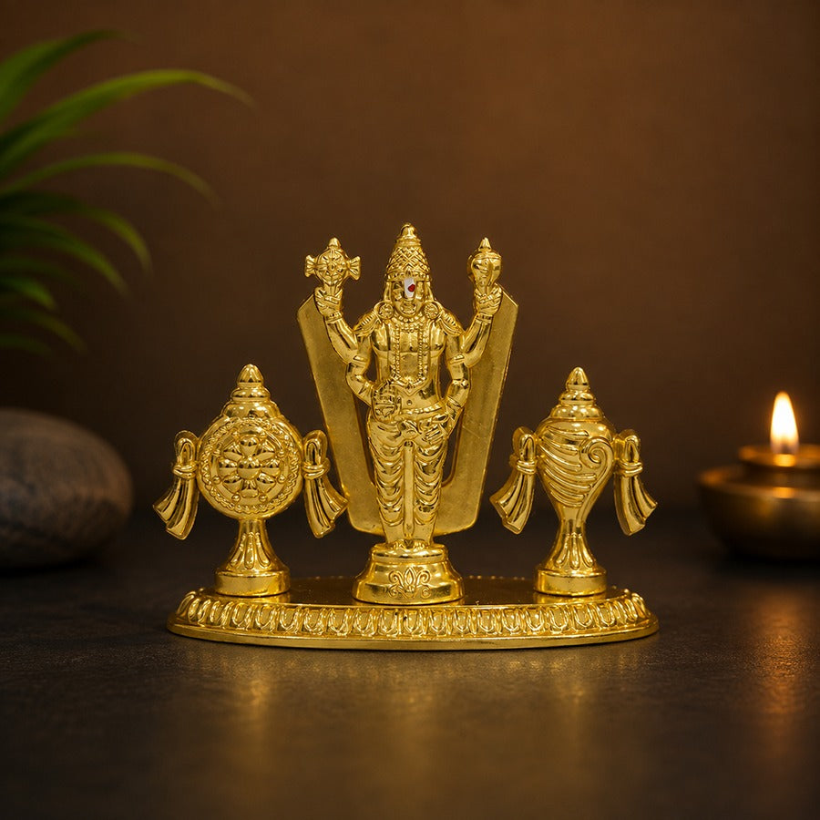 Lord Venkateswara with Shankha & Chakra