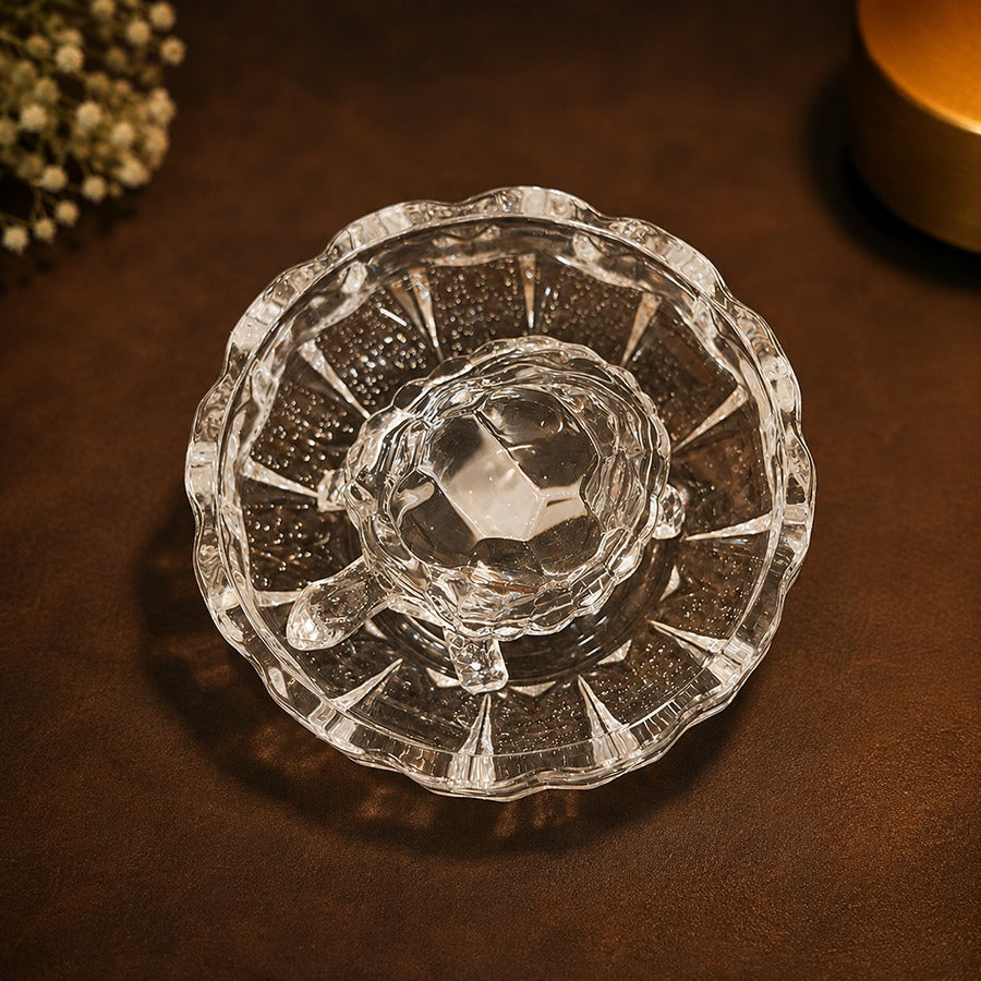 Crystal Tortoise Kachhua with Plate – Vastu Décor & Good Luck
