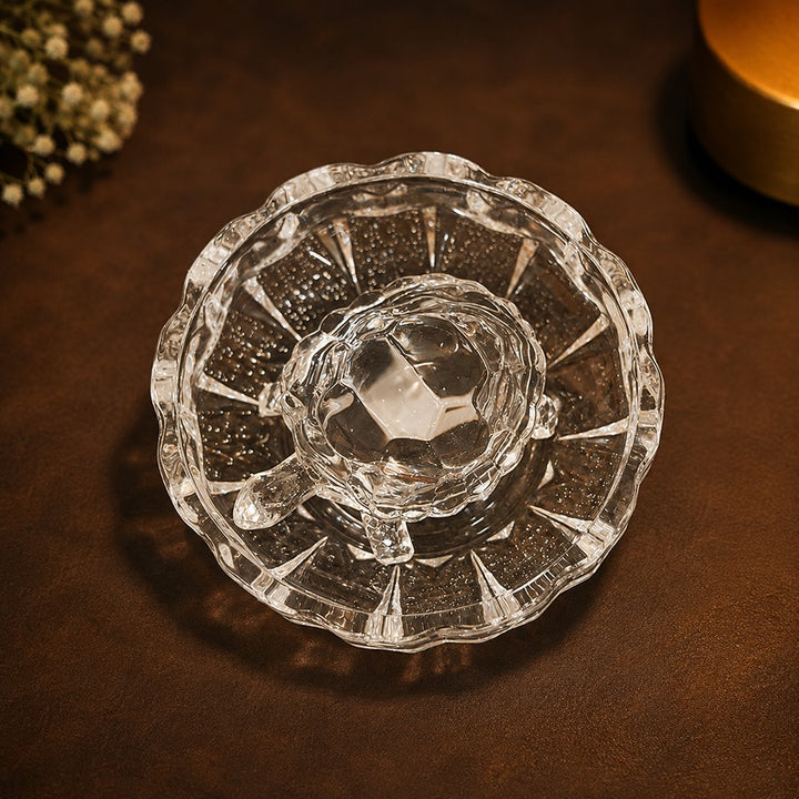 Crystal Tortoise Kachhua with Plate – Vastu Décor & Good Luck