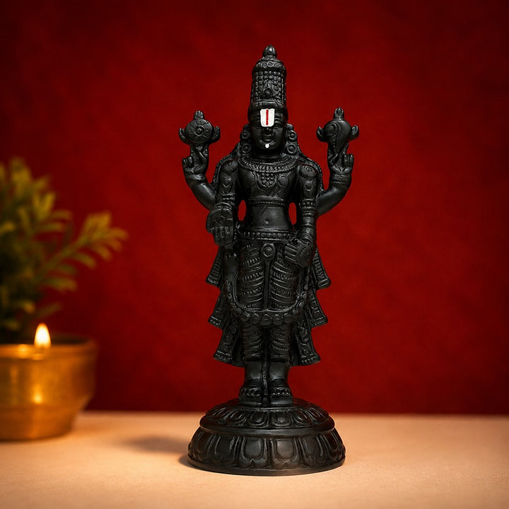 8" Lord Balaji Idol – Tirupati Balaji Statue for Car & Pooja Room