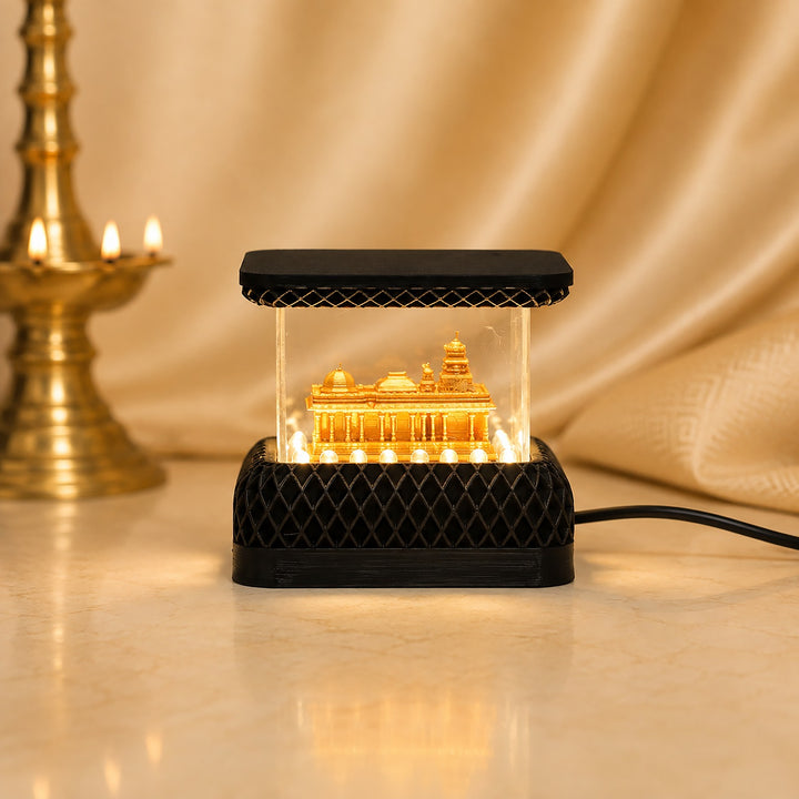 LED 3D Sripuram Golden Temple Lamp