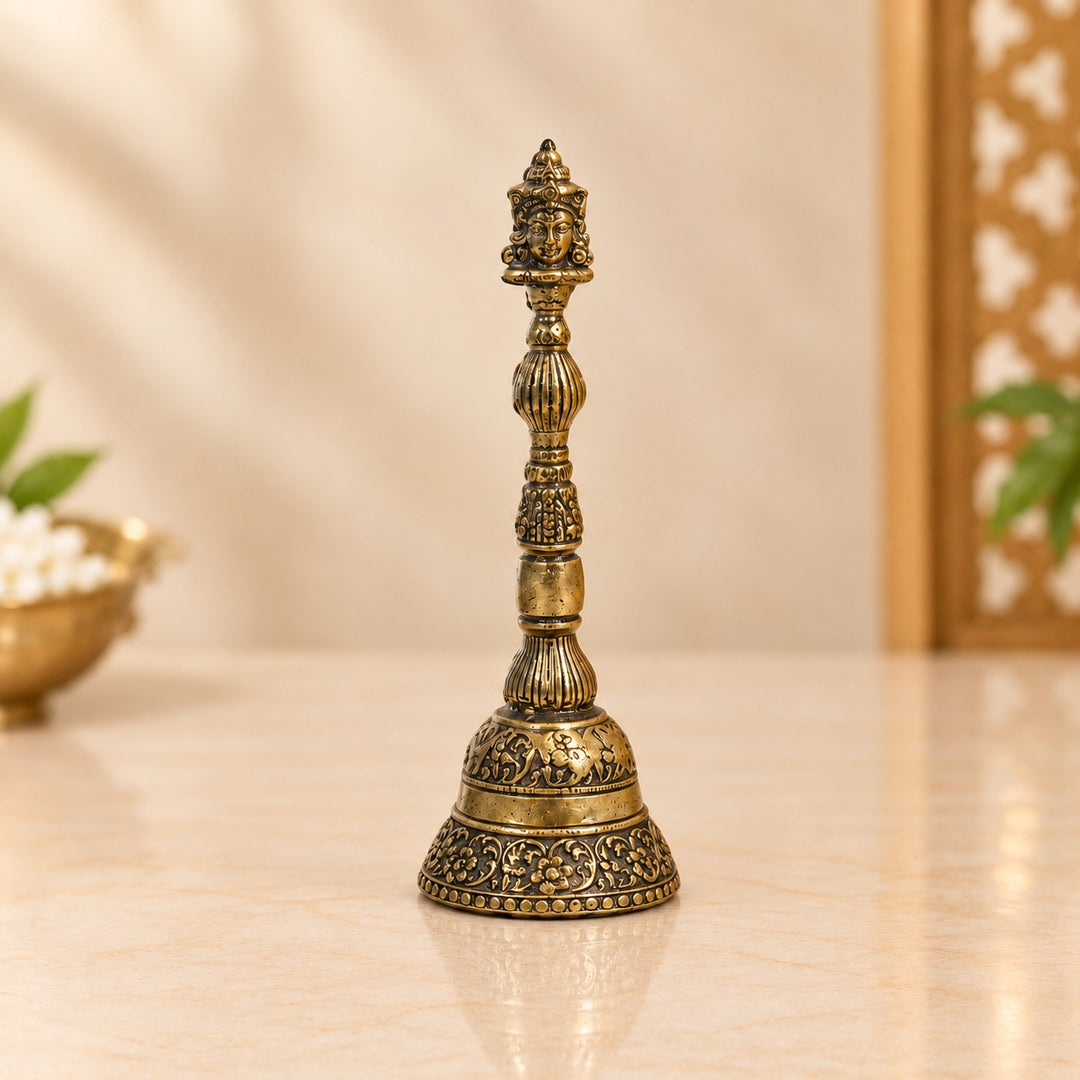 4" Antique Pooja Bell