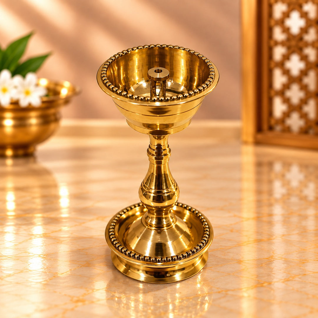 5" Brass Deepam