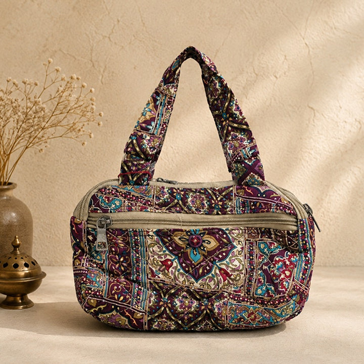 Multicolour Printed Cloth Hand Bag