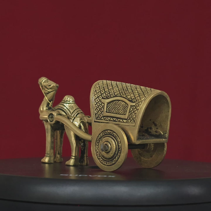 3" பித்தளை ஒட்டக வண்டி